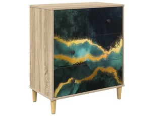 Commode 1 tiroir(s) <strong></strong> <strong></strong> coloris bois clair largeur 66 cm