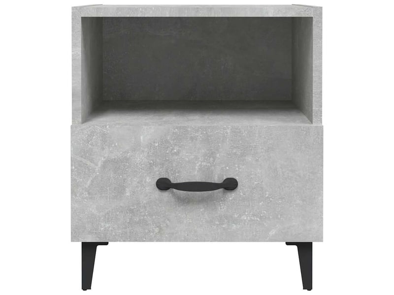  Table de chevet - cabinet de chevet - table de nuit gris béton bois d'ingénierie  - Conforama B