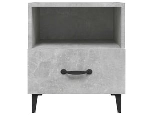 Table de chevet - cabinet de chevet - table de nuit gris béton bois d'ingénierie