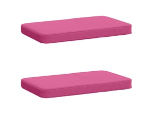 Lot de 2 coussins de banc, coussins d'assise vught 100 % polyester rose cf58521