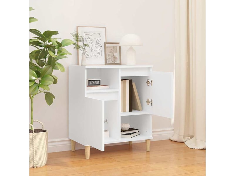  Buffet - bahut - meuble de rangement blanc 60x35x70 cm bois d'ingénierie  - Conforama C