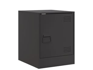 Table de chevet - cabinet de chevet - table de nuit noir 34,5x39x44 cm acier