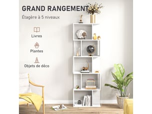 Etagère 60 cm coloris blanc  