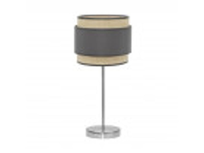  Lampe à poser fabrilamp kandy naturelgris 1 x e27 67 x 30 x 30 cm 174271128 - Conforama B
