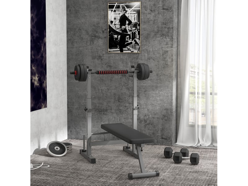 Haltère hexagonal 15 kg noir en métal et caoutchouc, poignée moletée pour vos exercices de renforcement - Conforama B