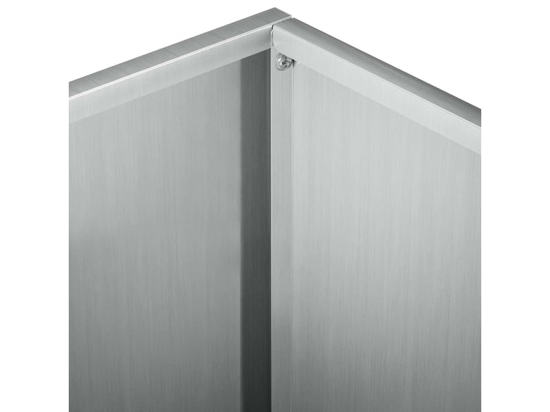  Jardinière - cache-pot de jardin argenté 60 x 60 x 30 cm acier galvanisé  - Conforama E