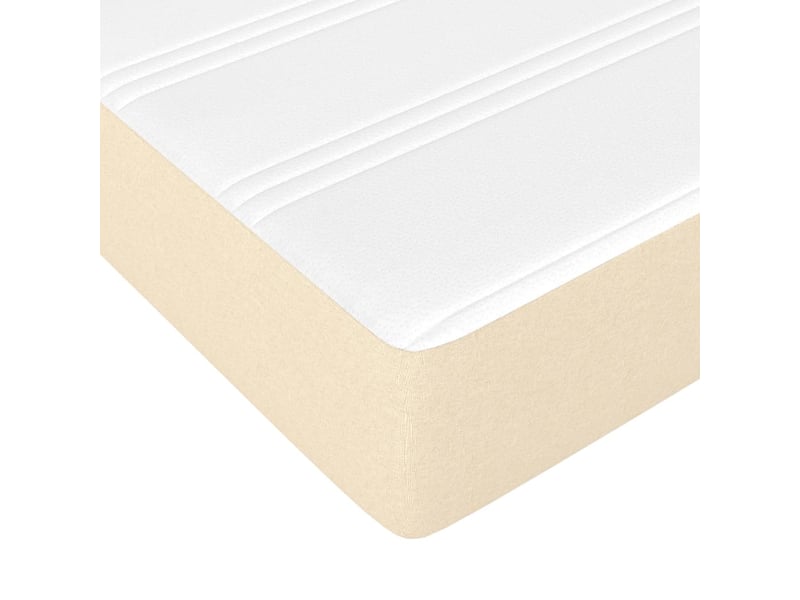  Matelas de lit à ressorts ensachés fermeté moyenne crème 120x190x20 cm tissu  - Conforama E