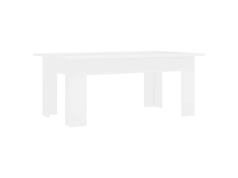  Table basse - table de salon - table à thé blanc 100x60x42 cm bois d'ingénierie  - Conforama A
