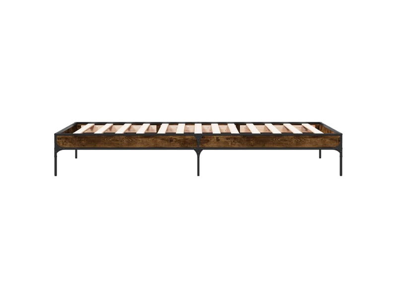 Lit simple- lit adulte -  cadre de lit chêne fumé 80 x 200 cm bois d'ingénierie  - Conforama D