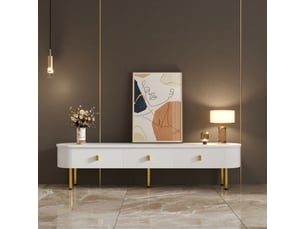 Meuble tv coloris blanc  <strong>OOIILLEE</strong>  <strong></strong>