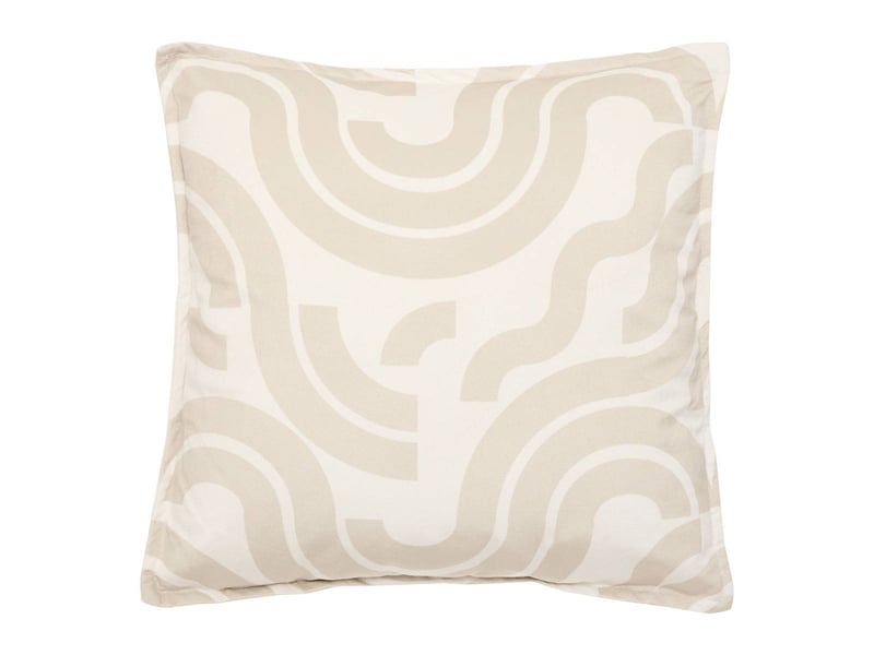  Coussin lilou carré 45x45cm imprimé ivoire LILOU - Conforama A