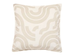 Coussin lilou carré 45x45cm imprimé ivoire