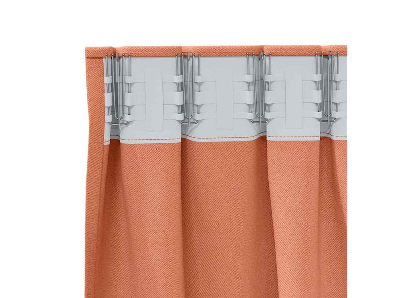  Lot de 2 rideaux occultants, rideaux black-out avec anneaux terre cuite 175 x 140 cm cf44785  - Conforama E