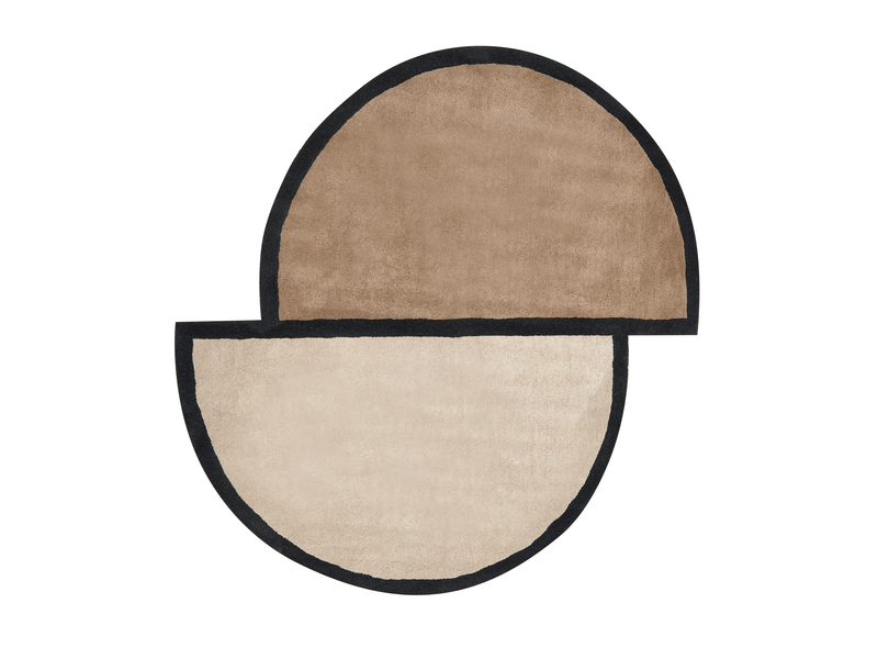  Tapis sakaro taupe ø 160 cm laine  - Conforama A