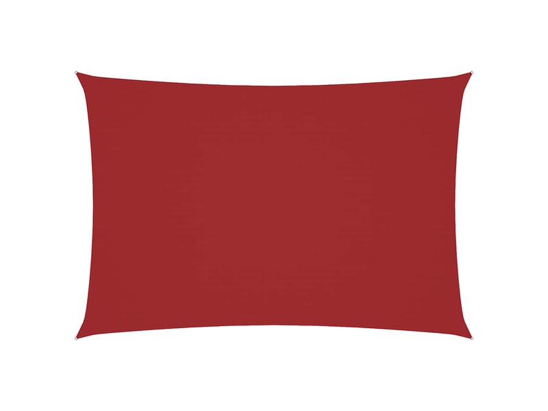  Voile de parasol - voile d'ombrage tissu oxford rectangulaire 3x6 m rouge  - Conforama A
