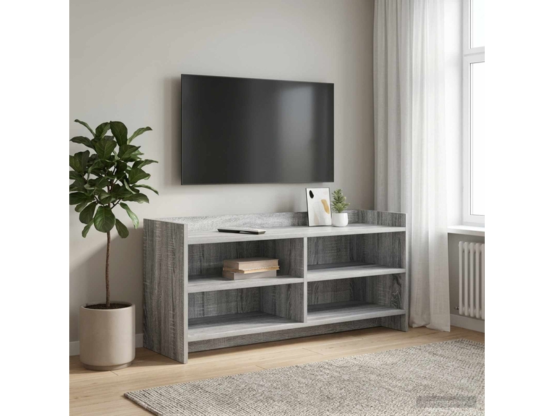  Meuble tv - banc tv - meuble de rangement 100 x 33 x 47 cm sonoma gris bois d'ingénierie  - Conforama B