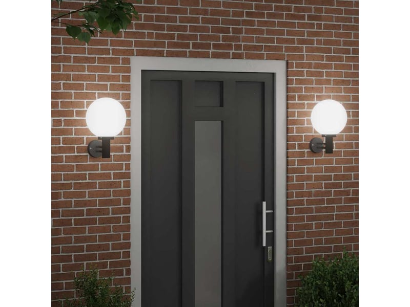 2 pièces applique murale extérieure noir 28x25x38 cm shl31553 - Conforama C