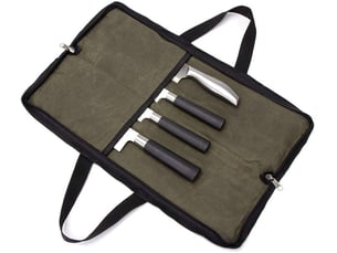 Sacoche à couteaux de cuisine, porte-couteaux vide, support à couteaux, sac à couteaux adapté au travail, au camping, aux pique-niques (couteaux non