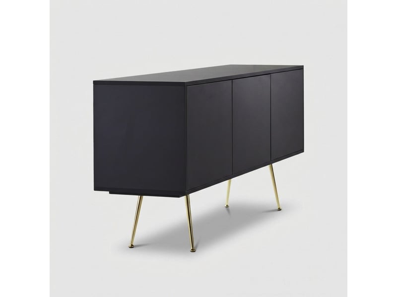 Buffet moderne avec 3 portes sayen - noir  - Conforama D