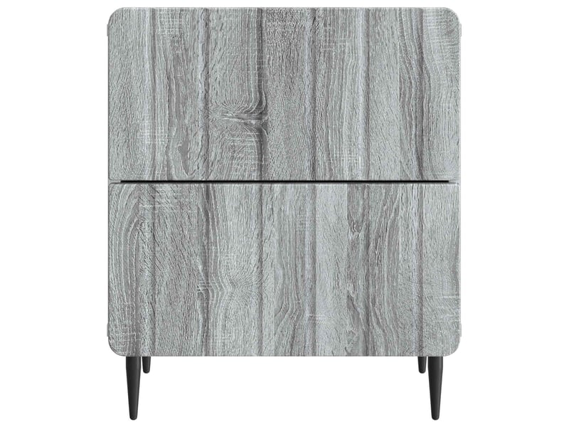  Table de chevet 2 pièces sonoma gris 43 x 34,5 x 49,5 cm  - Conforama E