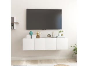 Meuble tv coloris blanc  <strong></strong>  <strong></strong>