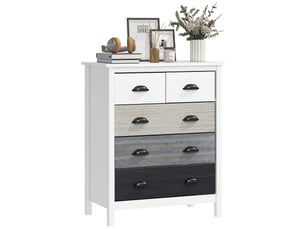 Commode 5 tiroir(s) <strong>SWEIKO</strong> <strong></strong> coloris blanc largeur 70 cm