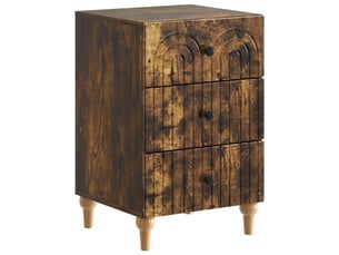 Table de chevet - cabinet de chevet - table de nuit chêne fumé 43 x 41 x 66,5 cm