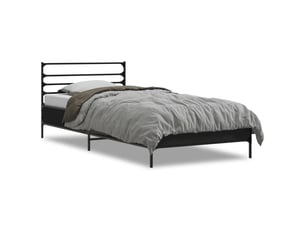 Lit simple 90x190 cm    coloris noir