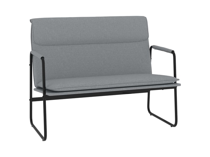  Banc chambre, banc de lit gris clair 100x64x80 cm tissu  - Conforama A