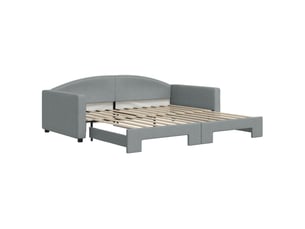 Lit simple 100x200 cm coloris gris