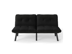 Fauteuil  fixe   Cuir / Microfibre noir