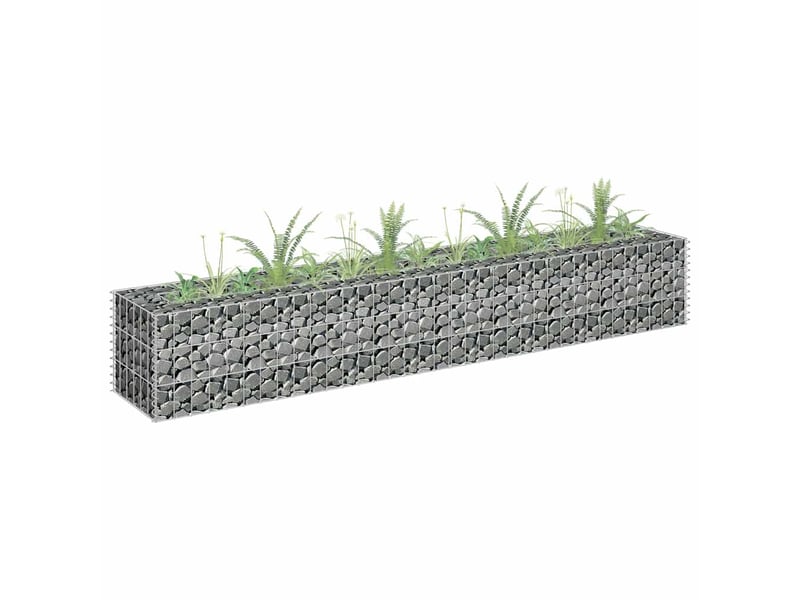  Jardinière - lit surélevé à gabion acier galvanisé 180x30x30 cm  - Conforama B