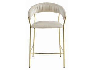 tabouret de bar assise réglable en hauteur SANS MARQUE - beige hauteur d'assise 66.5 cm vendu A l'unité