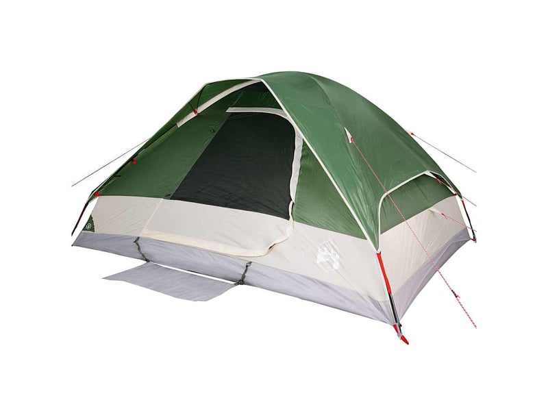 Tente de camping, tente familiale à dôme 6 personnes vert imperméable shl51980 - Conforama D
