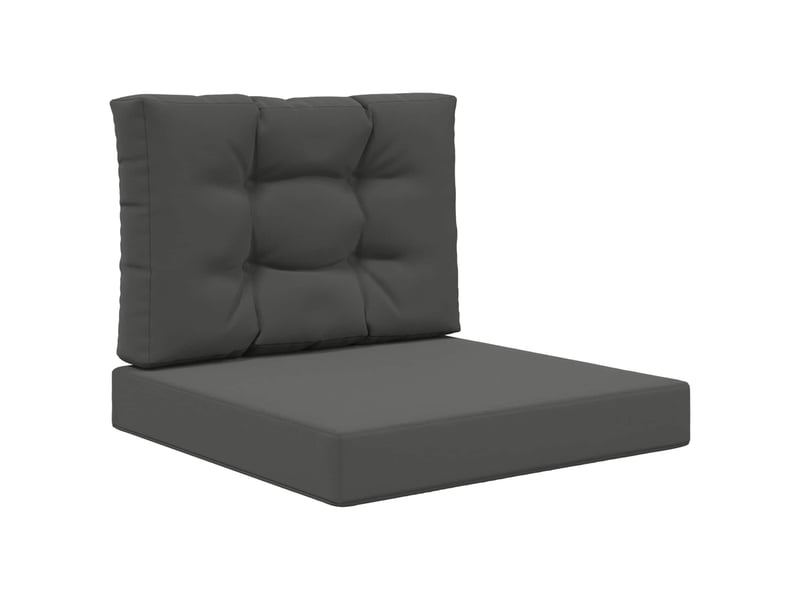  Coussin de canapé d'extérieur, coussin de chaise polyester anthracite 60 x 60 cm cf54008  - Conforama A