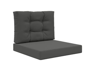 Coussin de canapé d'extérieur, coussin de chaise polyester anthracite 60 x 60 cm cf54008