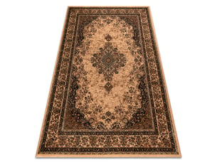 Tapis en laine kashqai 4355 100 oriental, cadre, ornement beige   vert 160x240 cm