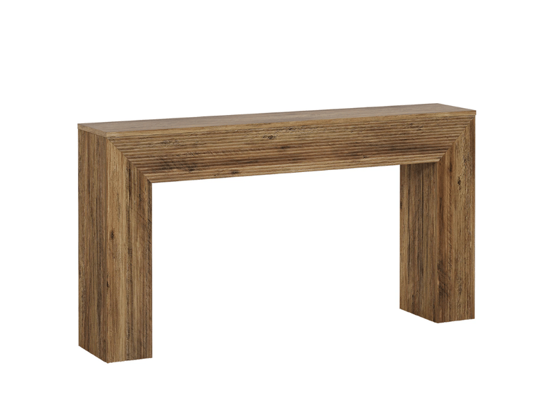  Table console 160x30x85 cm rustique mdf marron  - Conforama A