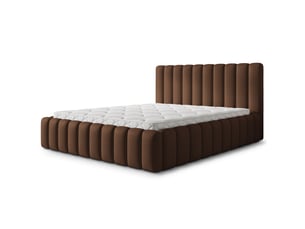 Lit coffre 140x200 cm <strong>MASSENO</strong>  <strong></strong> coloris marron