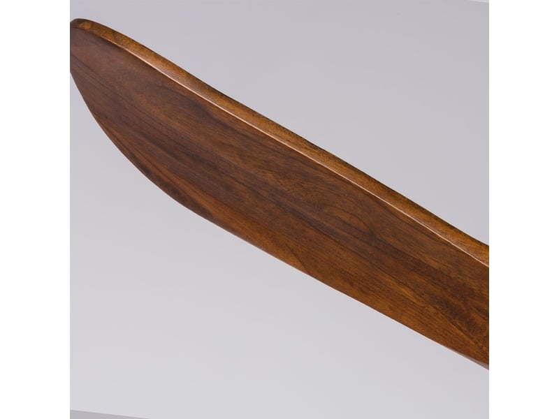  Ventilateur de plafond - avec télécommande et moteur réversible - metal &amp; wood - noir - 183 x 183 x 32 cm - installation au plafond - salon et chambre EU70SHT-1615BK - Conforama E