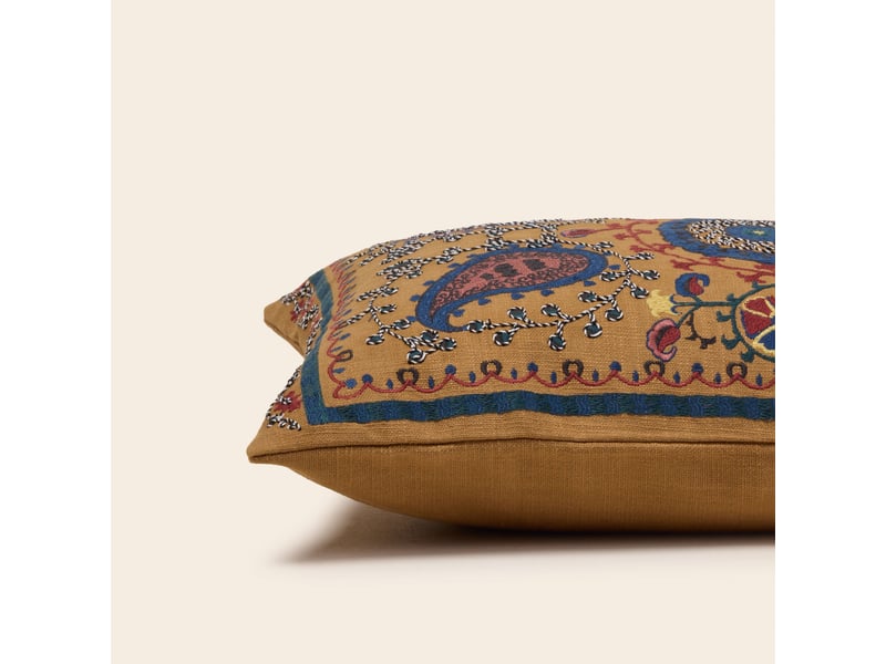  Housse de coussin en broderie paisley  mandana 26422 - Conforama C