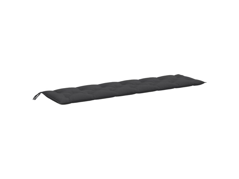 Lot de 2 coussins de banc de jardin, coussins d'assise anthracite mélangé tissu cf58621 - Conforama E