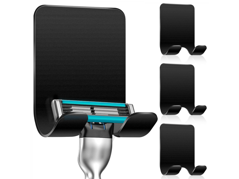 4 pièces support de douche, crochet autocollant support de douche crochet adhésif en acier inoxydable, salle de bain et cuisine - Conforama A