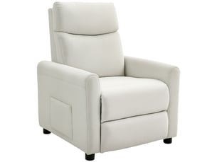 Fauteuil relax électrique RAELUNYI Cuir / Tissu noir