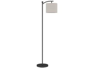 Lampadaire dimmable 2 températures de couleur avec télécommande, minuterie de 60 minutes, 160 cm, noir