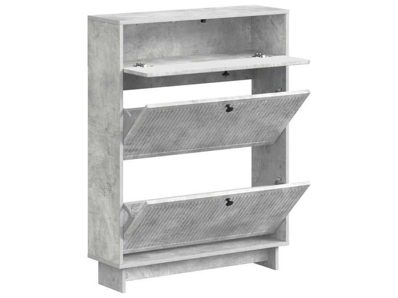  Meuble à chaussures, armoire à chaussures ede 78x24x103 cm bois d'ingénierie shl138  - Conforama C