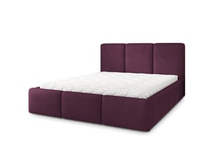 Lit coffre 160x200 cm <strong>MASSENO</strong> <strong></strong> coloris rouge