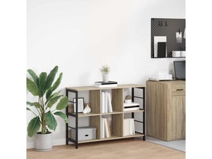 Étagère 6 niveaux, étagère de rangement 102 x 32 x 72,5 cm bois d'ingénierie shl9986