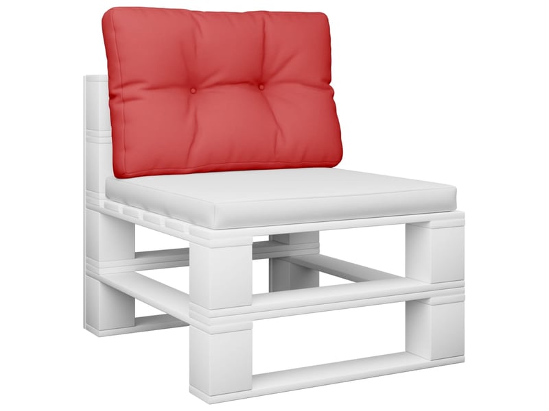  Coussin de palette, coussin de chaise, coussin de canapé rouge 50x40x12 cm tissu cf55438  - Conforama C