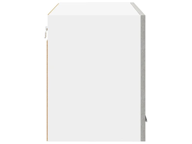  Armoire suspendue moderne grand espace de rangement 80 x 31 x 40 cm en bois d'ingénierie gris béton 02_0053276  - Conforama D